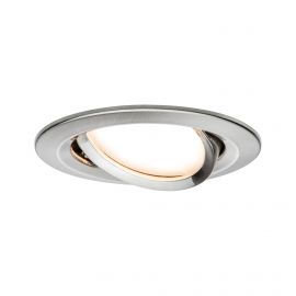 Oprawa do wbudowania NOVA COIN LED DIM wychylna 6W 470lm 84mm 2700K IP23 230V szczotkowane żelazo  - zdjęcie 1
