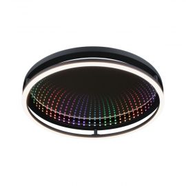 Plafoniera SPACEGLOW ONE LED 3D DIM RGB rainbow 38W 3900lm 3000-6500K pilot  230V czarny matowy / metal - zdjęcie 1
